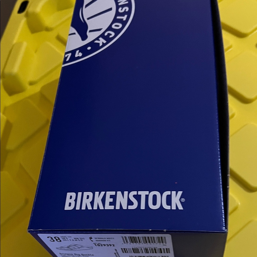 Birkenstock Arizona Big Buckle High Shine Sandals Light Rose Sz 38 NEW - Picture 9 of 12